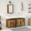 vidaXL Unidades de Tocador de Ba&ntilde;o 3 pcs Marr&oacute;n Madera contrachapada