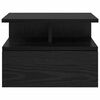 vidaXL Mesita Flotante con caj&oacute;n 2 pcs Roble Negro 40 x 31 x 28 cm