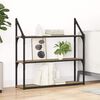 vidaXL Estante de pared con estante Roble artesanal 80 x 21 x 78,5 cm