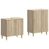 vidaXL Juego de gabinete de ba&ntilde;o de 2 piezas ARNHEM Roble Sonoma
