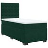 vidaXL Cama box spring con colch&oacute;n terciopelo verde oscuro 80x200 cm