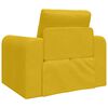 vidaXL Sof&aacute; cama Amarillo 98 x 71 x 83 cm Terciopelo