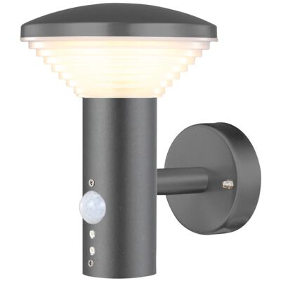 Luxform Lámpara LED de pared de jardín con sensor PIR Bitburg LUX1704Z