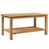 vidaXL Mesa de Caf&eacute; Marr&oacute;n 90 x 50 x 45 cm Madera de teca maciza