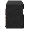 vidaXL Mueble de TV Montado en la Pared Roble Negro 100 x 30 x 40 cm