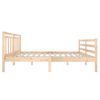 vidaXL Estructura de cama madera maciza 140x190 cm