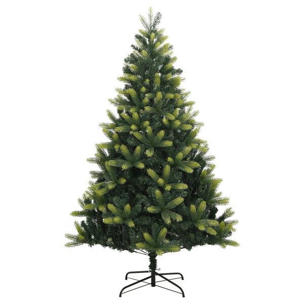 vidaXL &Aacute;rbol de Navidad artificial con bisagras y soporte 180 cm