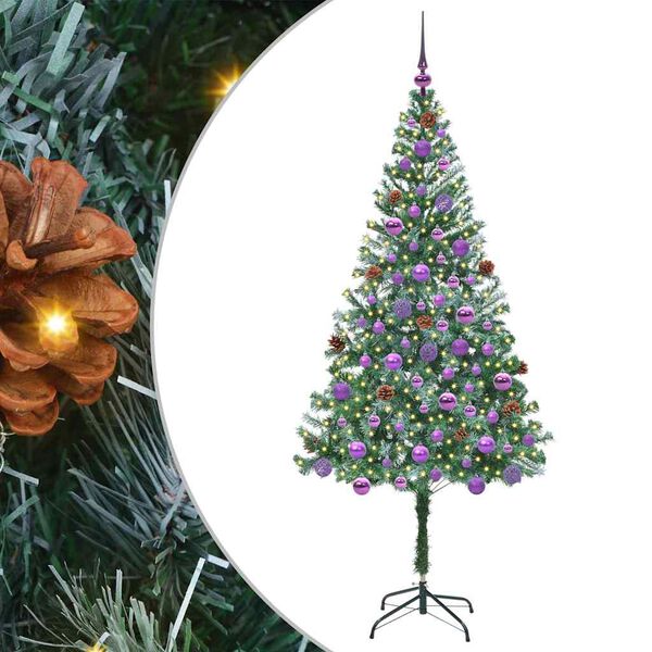 vidaXL &Aacute;rbol de Navidad artificial Verde 180 cm PVC y acero