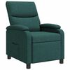 vidaXL Recliner Verde oscuro Tela