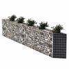vidaXL Cesta de muro de gaviones acero galvanizado 300x30x100 cm