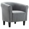 vidaXL Sill&oacute;n de tela gris claro