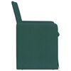 vidaXL Sillas de comedor 2 pcs Verde oscuro 57 x 67 x 95 cm tela