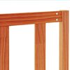 vidaXL Cabecero de cama madera maciza de pino marr&oacute;n cera 135 cm