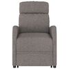 vidaXL Sill&oacute;n elevable tela gris taupe