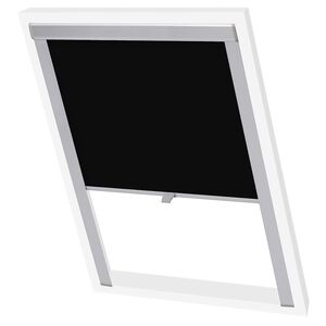 vidaXL Persiana opaca enrollable negra P08/408 GGL y GGU