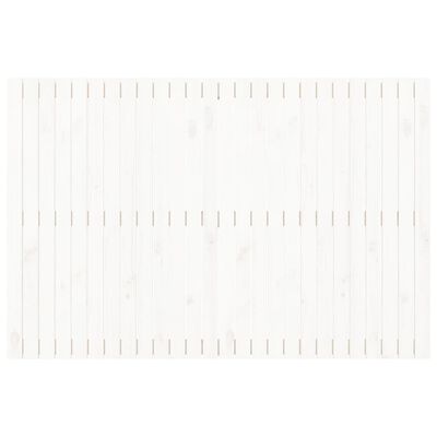 vidaXL Cabecero de cama de pared madera maciza pino blanco 166x3x110cm