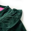 Blusa infantil con volantes verde oscuro 116