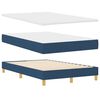 vidaXL Cama Box Spring LED con colch&oacute;n con LED Azul 120 x 200 cm tela