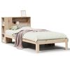 vidaXL Cama con estanter&iacute;a sin colch&oacute;n madera maciza de pino 90x190 cm