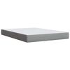 vidaXL Cama box spring con colch&oacute;n tela gris claro 160x200 cm