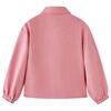 Blusa infantil con mangas de farol rosa palo 92