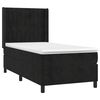 vidaXL Cama box spring con colch&oacute;n cuero sint&eacute;tico negro 90x190 cm