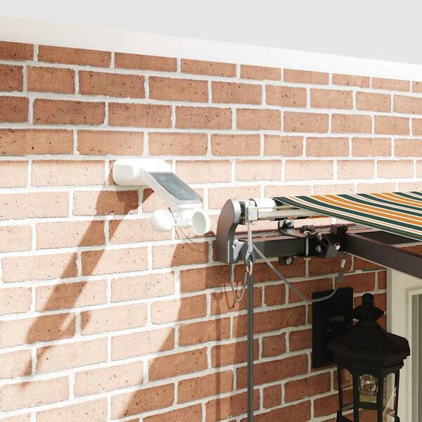 vidaXL Tela de toldo con Verde y amarillo 400 x 300 cm Poli&eacute;ster