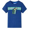 vidaXL Camiseta infantil azul oscuro m&eacute;lange 128