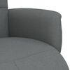 vidaXL Sill&oacute;n reclinable con reposapi&eacute;s tela gris oscuro