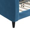vidaXL Sof&aacute; cama sin colch&oacute;n terciopelo azul 90x200 cm