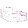 vidaXL Cama tipo Box Spring con colch&oacute;n Crema 120 x 190 cm tela