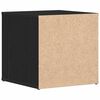 vidaXL Cajonera Roble Negro 40,5 x 40 x 40 cm Madera contrachapada