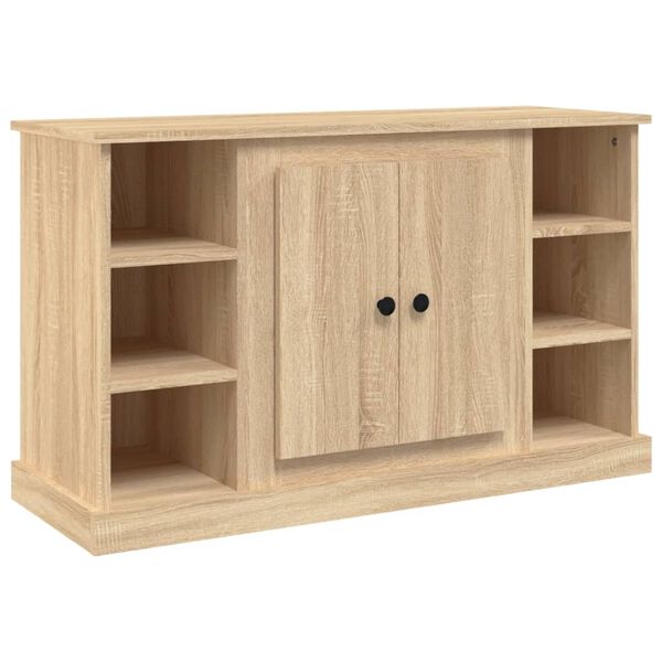 vidaXL Aparador de madera contrachapada roble Sonoma 100x35,5x60 cm