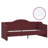 vidaXL Sof&aacute; cama con colch&oacute;n USB de tela morado 90x200 cm