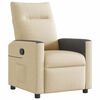 vidaXL Sill&oacute;n reclinable de tela crema