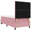 vidaXL Cama tipo Box Spring con colch&oacute;n Rosa 90 x 200 cm Terciopelo