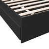 vidaXL Cama con cajones madera de ingenier&iacute;a negra 90x200 cm