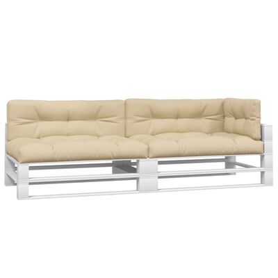 vidaXL Cojines para sofá de palets 5 unidades tela beige