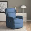 vidaXL Sill&oacute;n reclinable el&eacute;ctrico tela azul