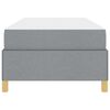 vidaXL Estructura de cama con colch&oacute;n Gris Claro 90 x 200 cm tela