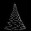vidaXL &Aacute;rbol de pared con gancho met&aacute;lico 720 LED blanco fr&iacute;o 5 m