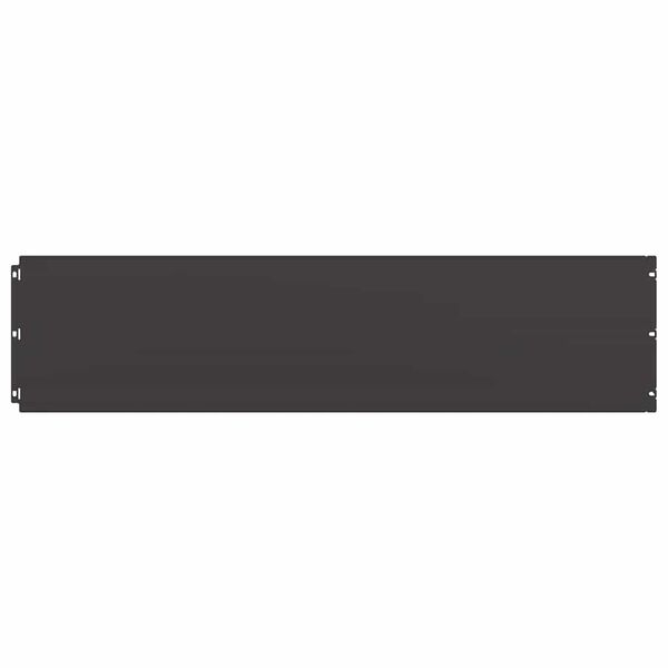 vidaXL Bordes para c&eacute;sped 20 uds acero laminado fr&iacute;o negro 25x103 cm