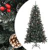 vidaXL &Aacute;rbol de Navidad artificial con soporte PVC verde 210 cm