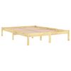 vidaXL Estructura de cama sin colch&oacute;n madera maciza 120x200 cm