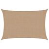 vidaXL Toldo de vela gris taupe HDPE 160 g/m&sup2; 2x2,5 m