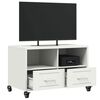 vidaXL Mueble de TV acero blanco 68x39x43,5 cm