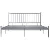 vidaXL Estructura de cama sin colchón metal gris 200x200 cm