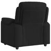 vidaXL Sill&oacute;n reclinable de tela negro
