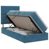 vidaXL Cama con almacenamiento y colch&oacute;n Azul Oscuro 100 x 200 cm