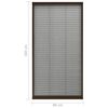 vidaXL Mosquitera plisada para ventanas aluminio marr&oacute;n 80x160 cm